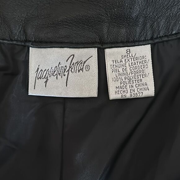 Jacqueline Ferrar Vintage Women’s 100% Leather Straight Pants Black Size 6 - Picture 3 of 11